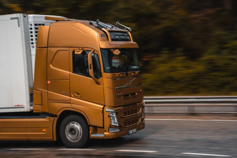 Semi truck on the road, representing long-haul trucking schedules